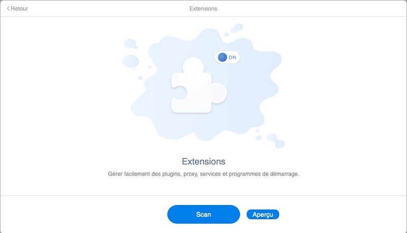 Cliquer sur Extensions