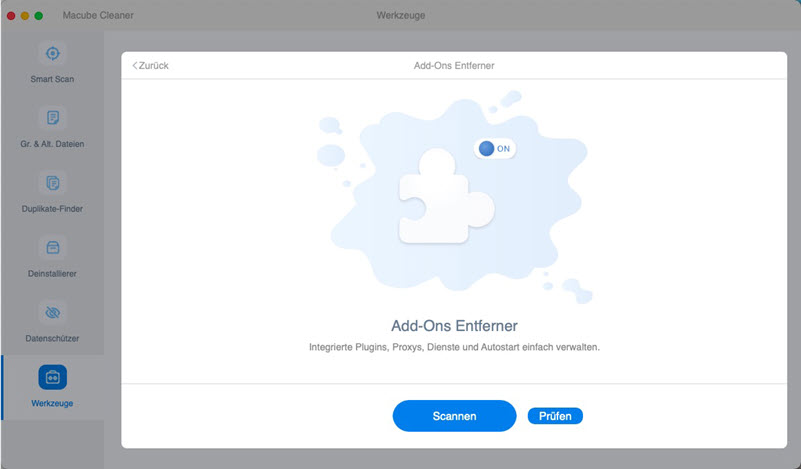 Plugins mit Macube finden