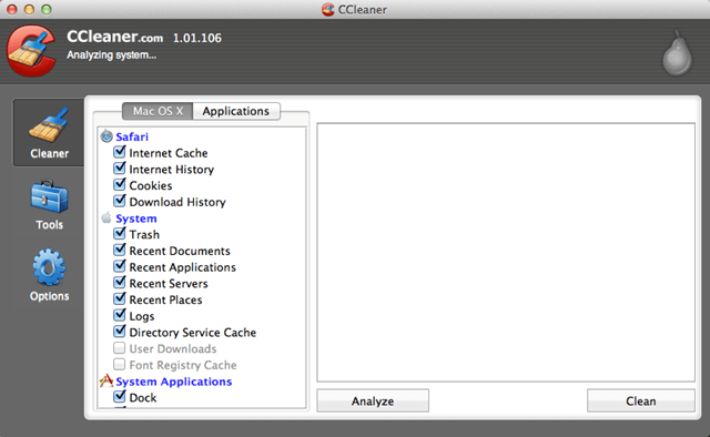 CCleaner 介面