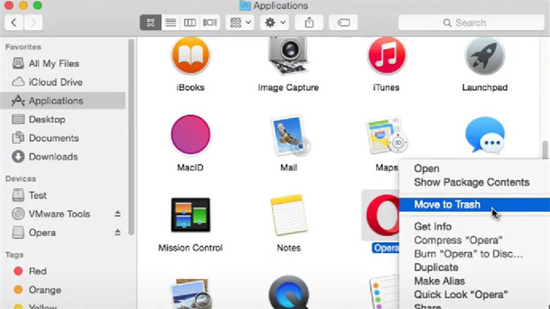 Opera sur Mac