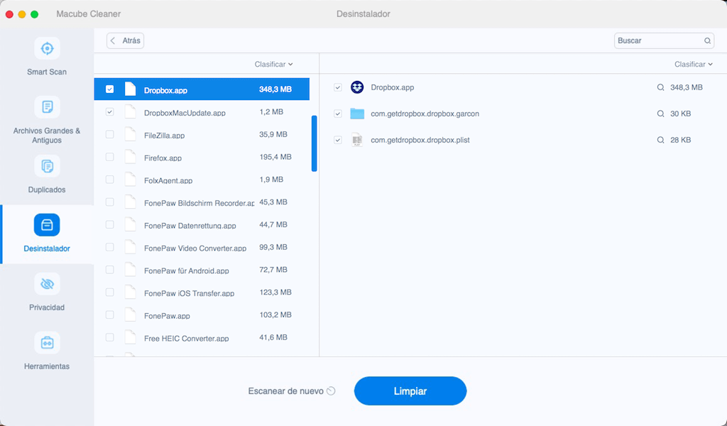 Desinstalar las aplicaciones de Mac completamente