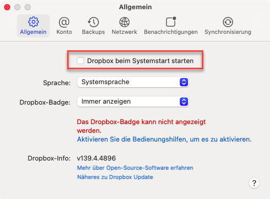 Dropbox Allgemein