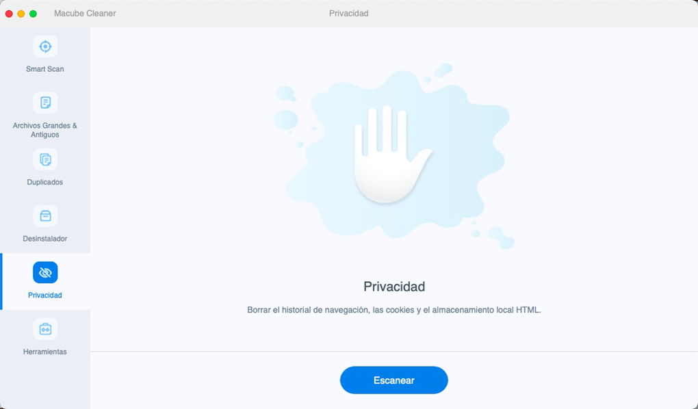 Interfaz de privacidad