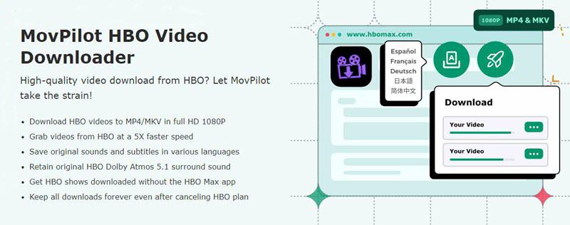 Загрузчик видео MovPilot HBO