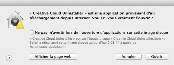 ouvrir le programme d'installation
