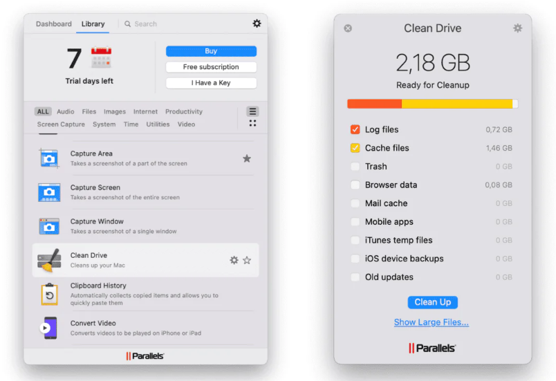 Parallels Toolbox