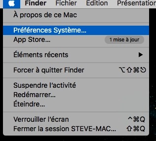 Préférences système