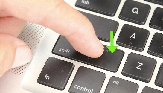 Presionar shift para reiniciar Mac en modo seguro