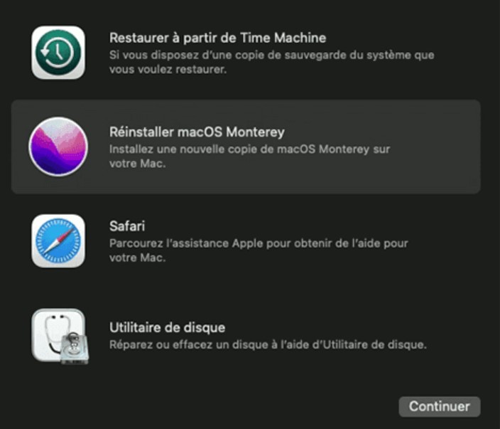 reinstaller mac