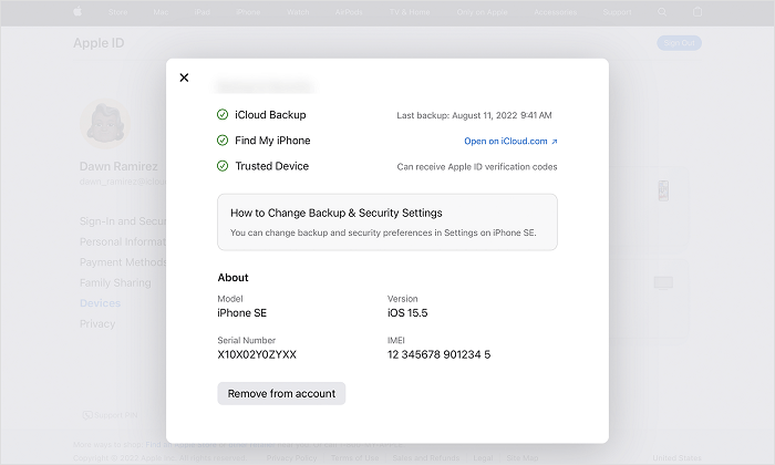 Remove iPhone from Apple ID on iCloud | delete apple id from iphone
