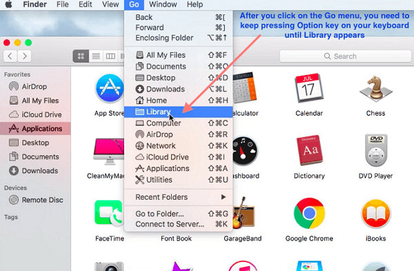 library sur mac