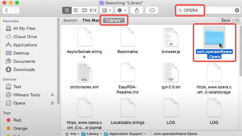 Opera sur Mac