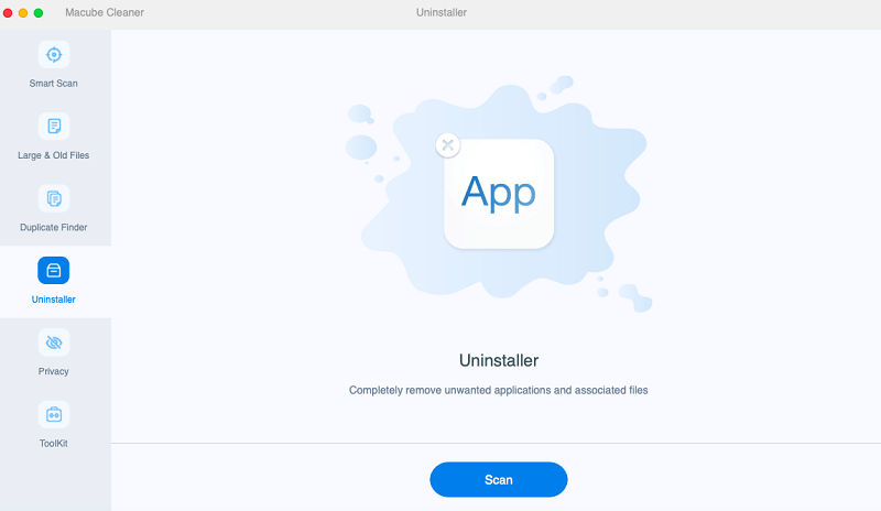 выберите Macube Uninstaller для сканирования приложений | Полностью удалите Xcode с Mac