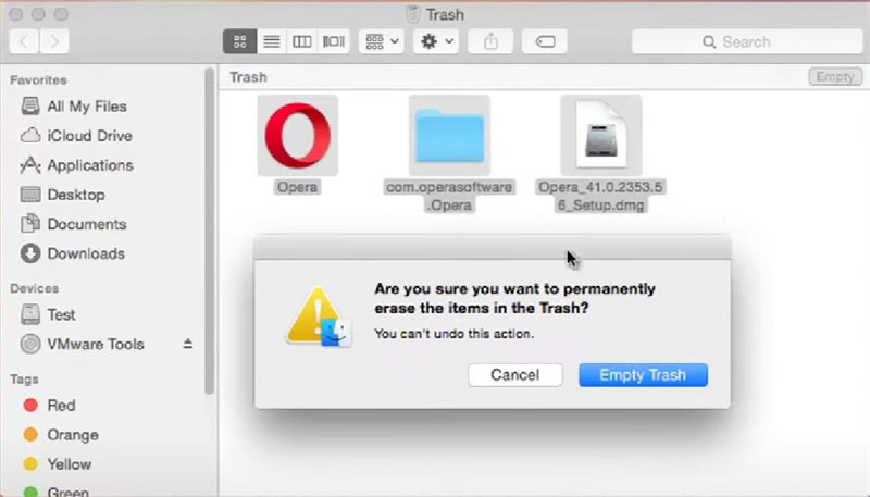 Opera sur Mac