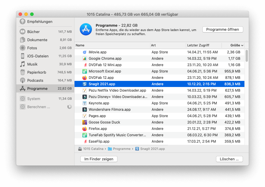 Mac Programm Zwangelöschen verwenden