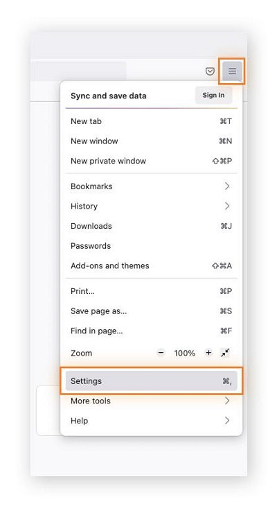 Откройте Firefox | как удалить другое хранилище Mac