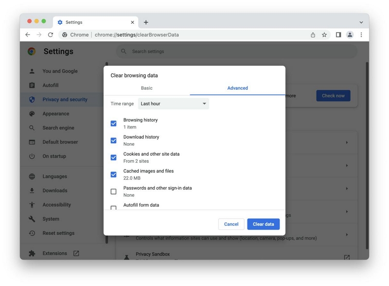 Confidentialité et sécurité |  Supprimer les fichiers indésirables sur Mac