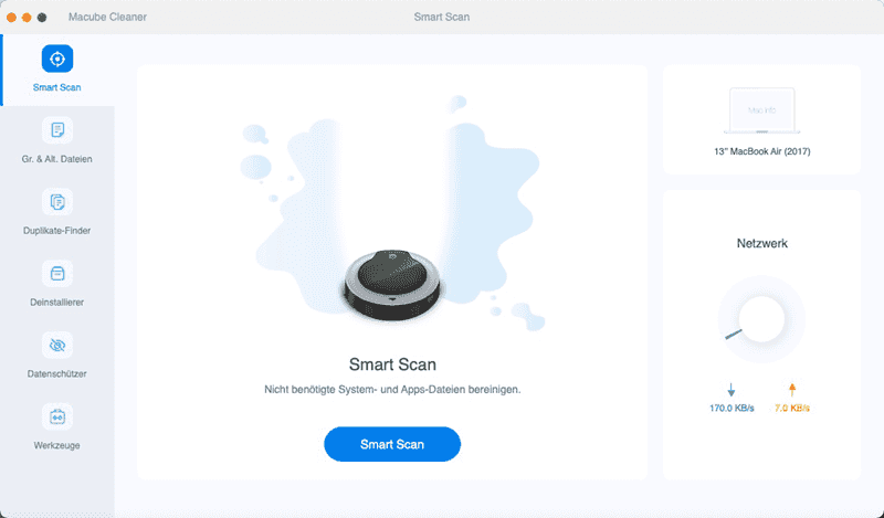 Smart Scan von Macube Cleaner