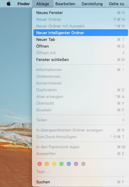 Neue intelligente Ordner in Finder verwenden
