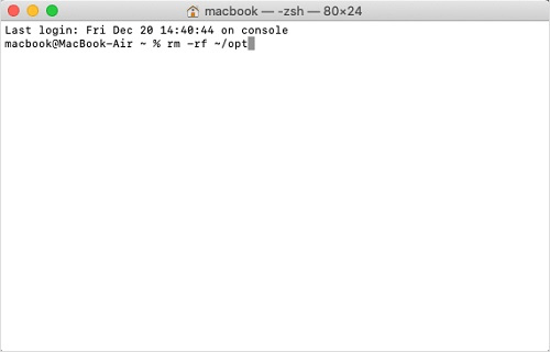 Anaconda Mac deinstallieren über Terminal