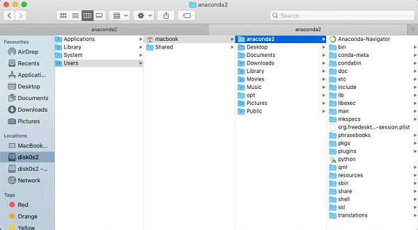 Anaconda Mac löschen manuell