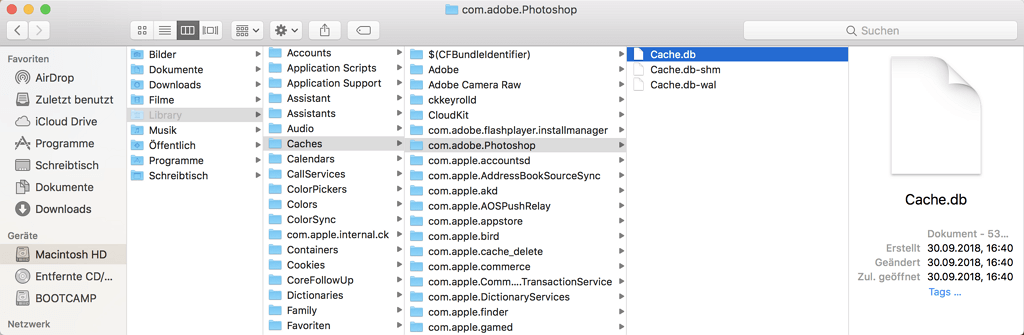 Mac Cache-Dateien löschen