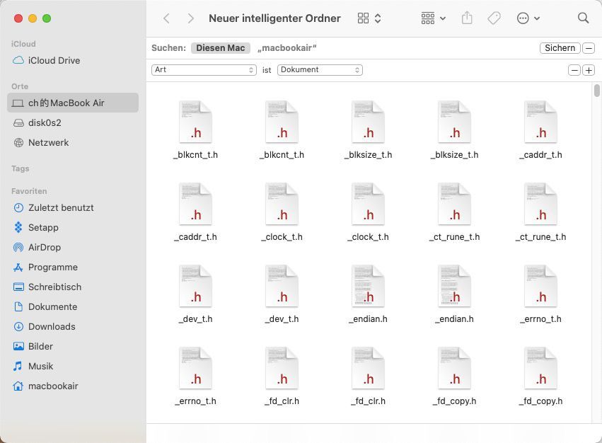 Doppelte Dokumente in Finder anzeigen