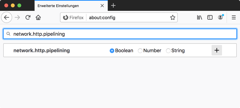 Firefox about:config