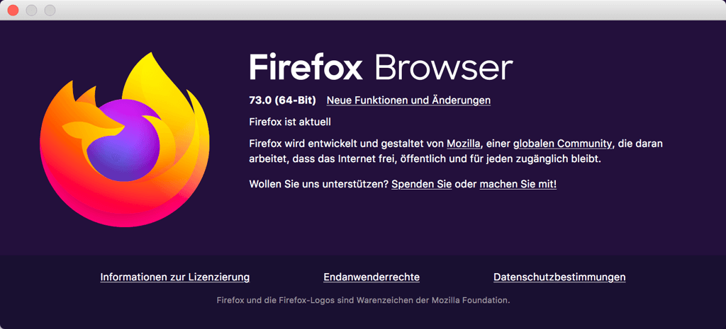 Firefox aktualisieren
