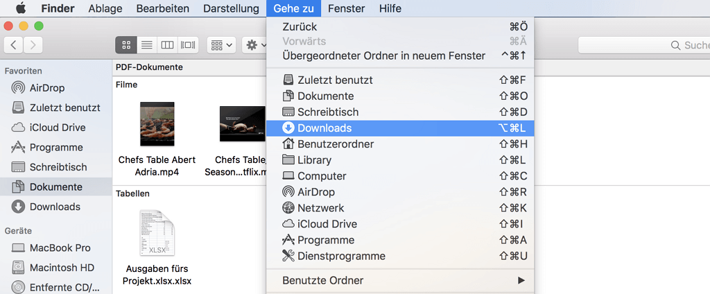 Heruntergeladenen Dateien im Downloads löschen