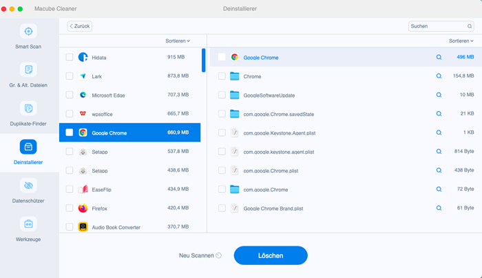 Google Chrome deinstallieren Mac