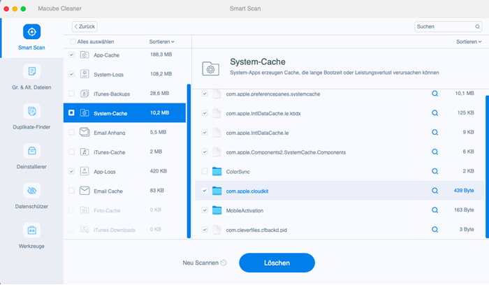 iMovie-Cache auf Mac löschen