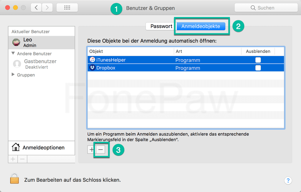 Mac Autostart deaktivieren