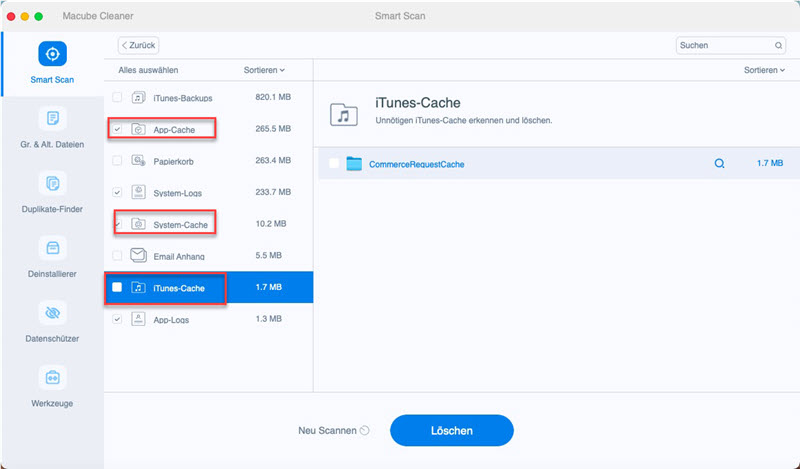 Mac-Speicher mit Macube löschen Schritt 2 | Gruppencontainer-Ordner Mac