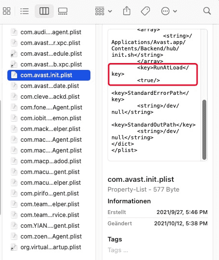 Plist Datei ändern