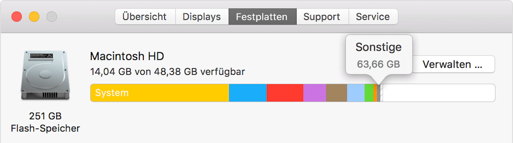 Mac Speicher Sonstige