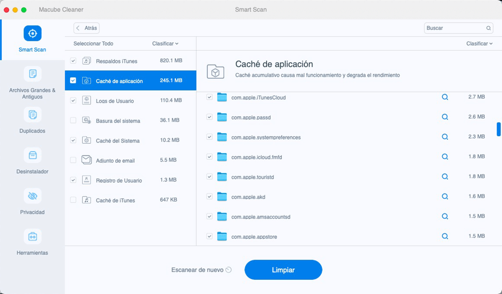 Limpiar la caché de Safari