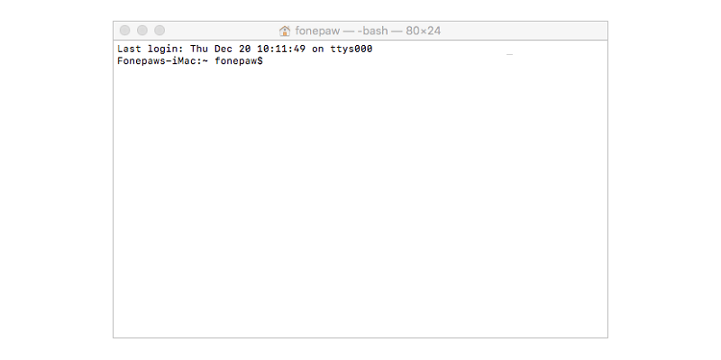 Eliminar el espacio purgable con terminal en Mac