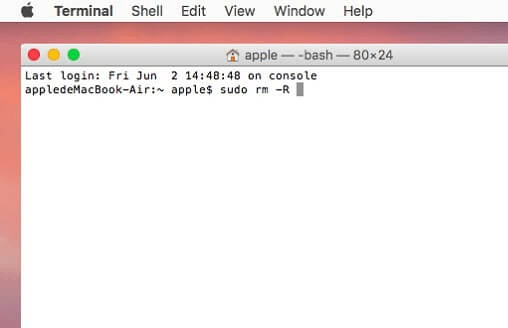 Forzar vaciar papelera por Terminal