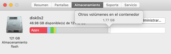 Revisar el estado de almacenamiento de Mac
