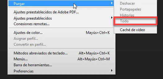 Purgar todo el cache