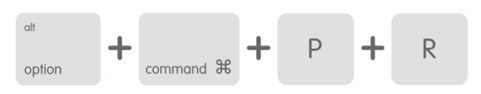 Teclados para restablecer PRAM en Mac
