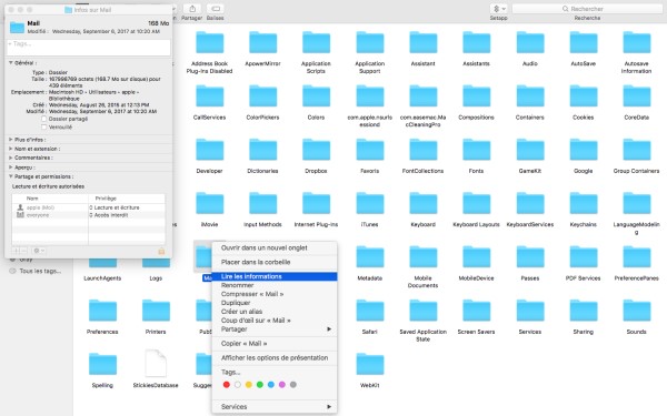 supprimer Mail Mac