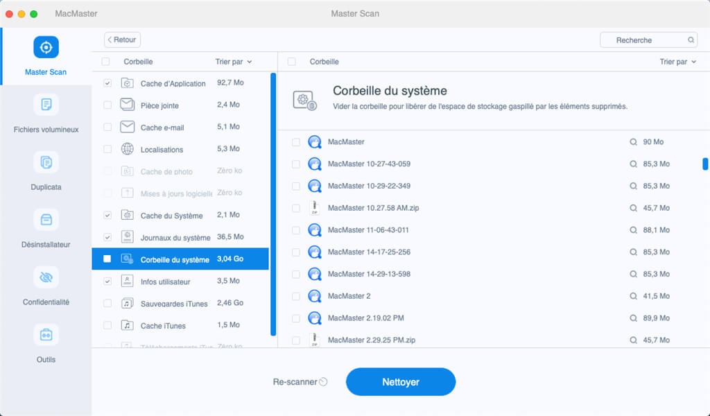 Vider la corbeille de votre Mac