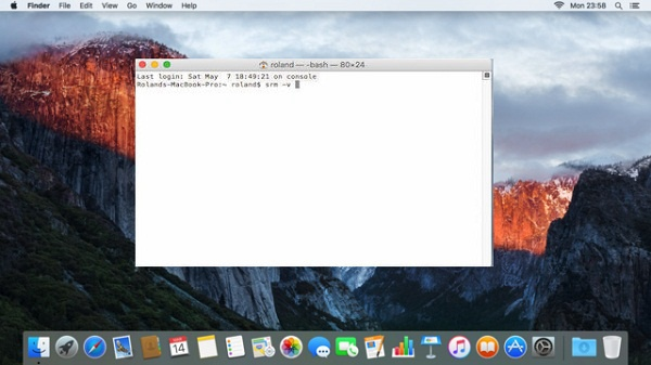 Vider la Corbeille avec Terminal