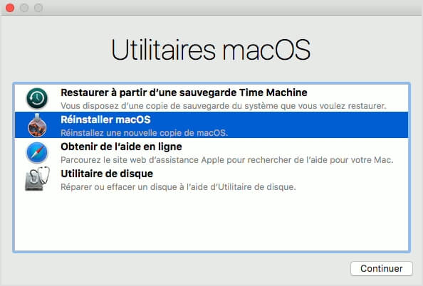 reinstaller os x mac