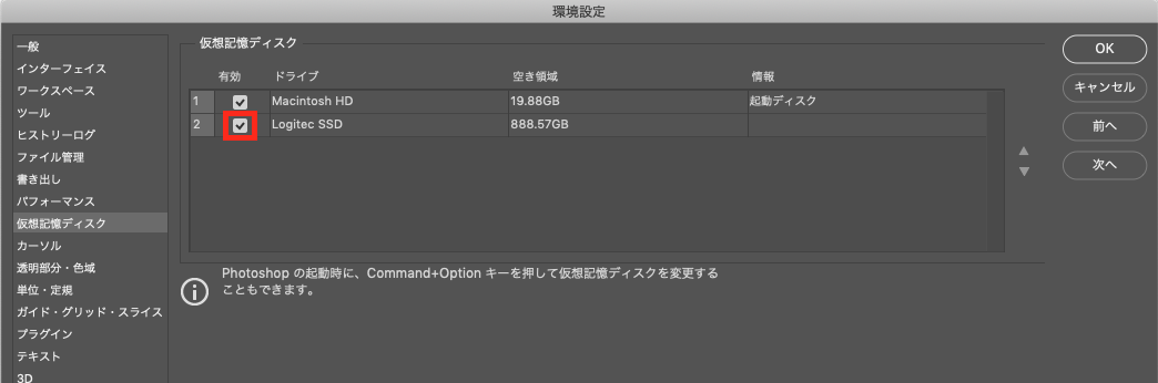 仮想記憶ディスク
