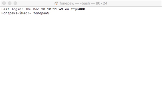 Terminal on Mac