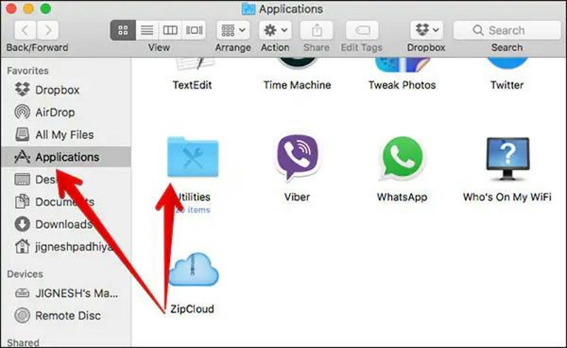 Откройте диспетчер задач из Finder 1 | Откройте «Использовать диспетчер задач Mac».