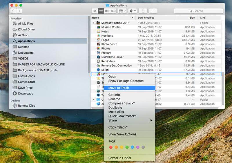 удалить ненужные приложения Mac | исправить медленную работу Mac